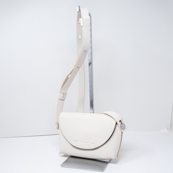 Allsaints Francine Genuine Leather Top Flap Medium Convertible Crossbody Purse - Picture 1 of 7